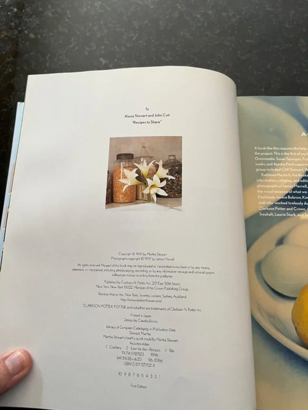 Martha Stewart Heathy Quick Cook Cookbook A943